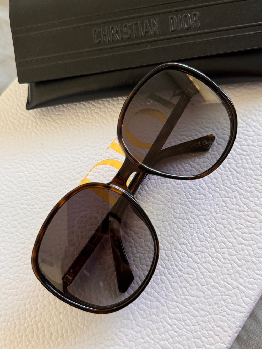 Christian Dior D Doll SunglassesTortoiseshell Black/Brown